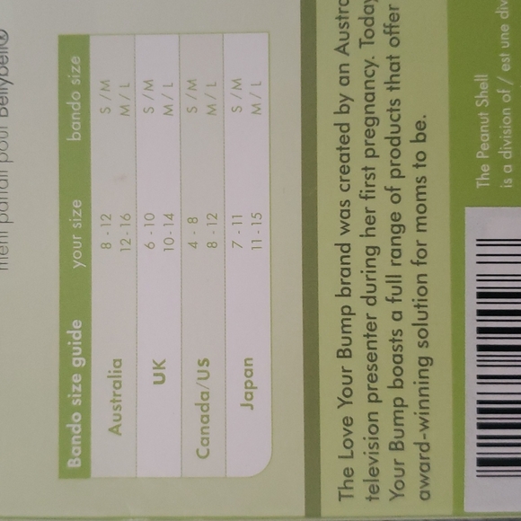 Love Your Bump Seamless Maternity Band Comfy Pregnancy White M L The Peanutshell - Picture 4 of 10